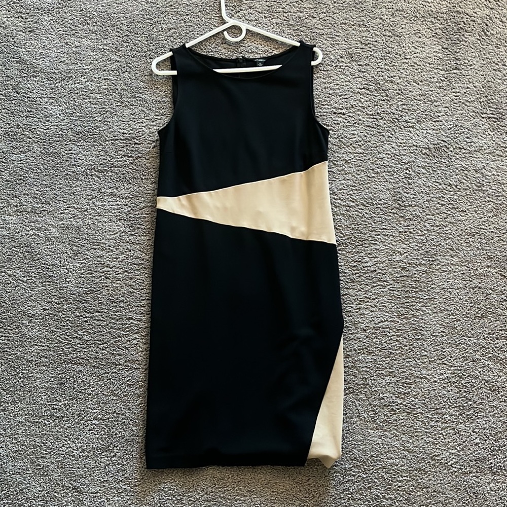 Fitted comfy Ann Taylor professional or date ready dress.